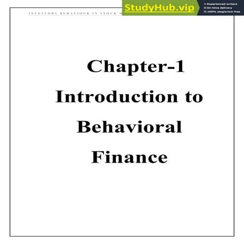 78776951-Investors-Behavior-In-Stock-Market