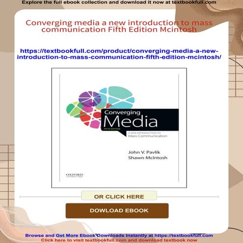 Converging media a new introduction to mass communication Fifth Edition ...
