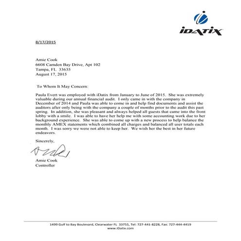Letter of Reco - Eric | PDF
