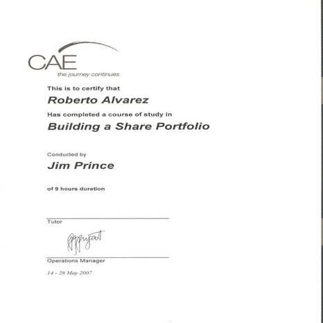 Building a Share Portfolio