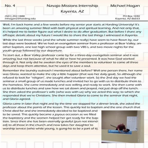 Navajo Newsletter No.4