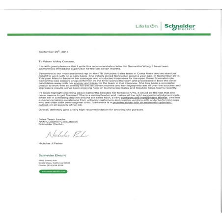 Letter of Rec - Nick Parker