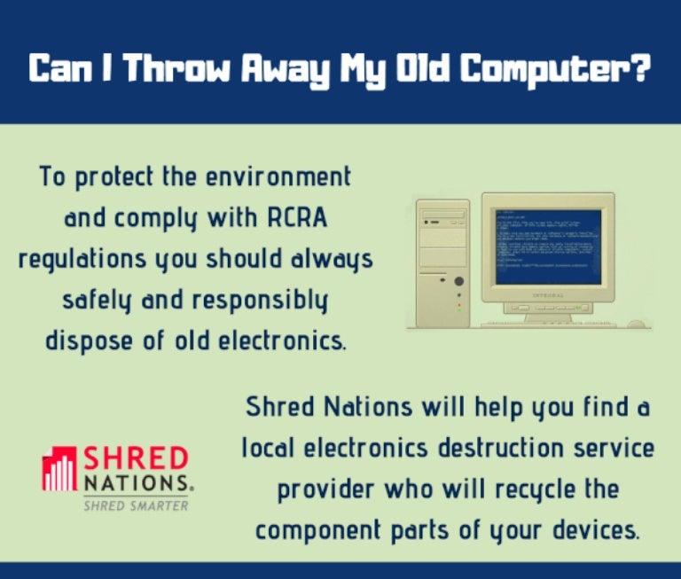 Can You Throw Away Old Electronics?