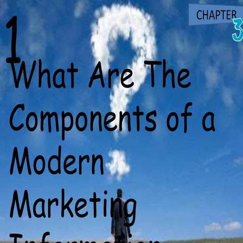 What are the components of a modern marketing information system