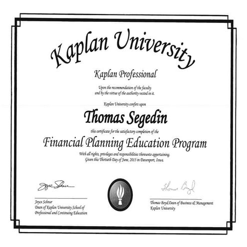 Kaplan CFP Degree | PPT