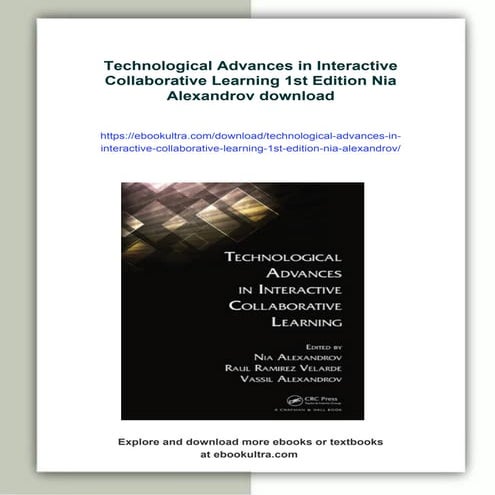 Technological Advances in Interactive Collaborative Learning 1st Edition Nia ...