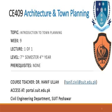 Town planning ppt | PPTX