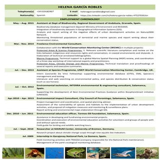 Helena García Robles CV