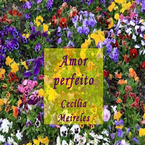 Amor perfeito - Cecília Meireles