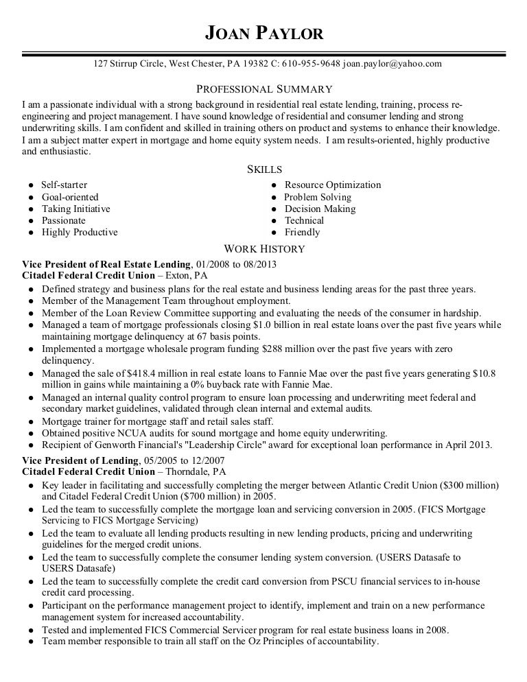mortgage underwriter job description