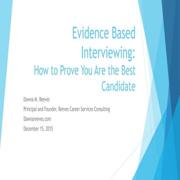 Evidence Based Interviewing 2015