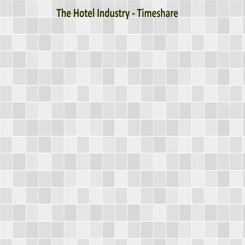 The Hotel Industry - Timeshare