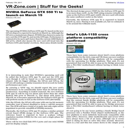 VR-Zone Technology News | Stuff for the Geeks! Issue #3