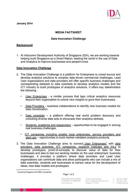 DEXTRA Factsheet Data Innovation Challenge