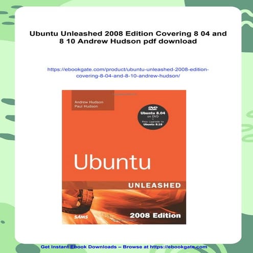Ubuntu Unleashed 2008 Edition Covering 8 04 and 8 10 Andrew Hudson | PDF