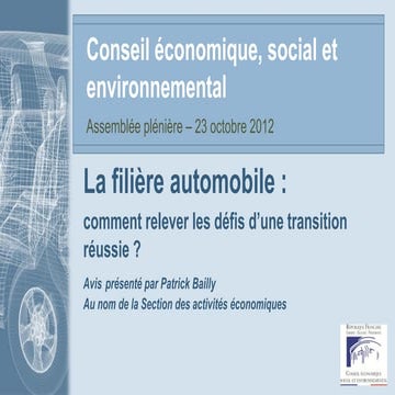 La filière automobile | PDF