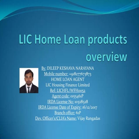LIC Home loan products overview