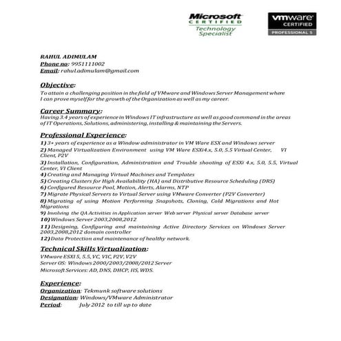 RESUME-Adimulam-Rahul