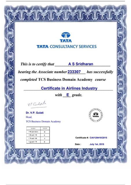 Industrial training letter format