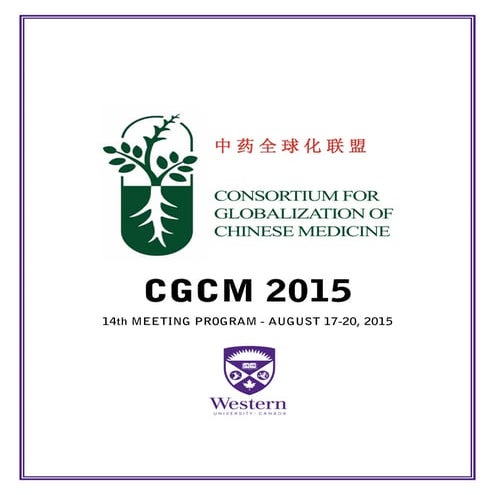 CGCM 2015 Program Book | PDF