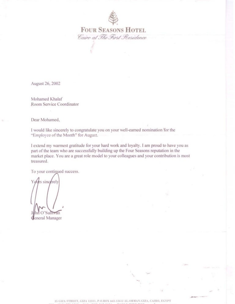 employee of the month letters magdalene project org employee of the month letters