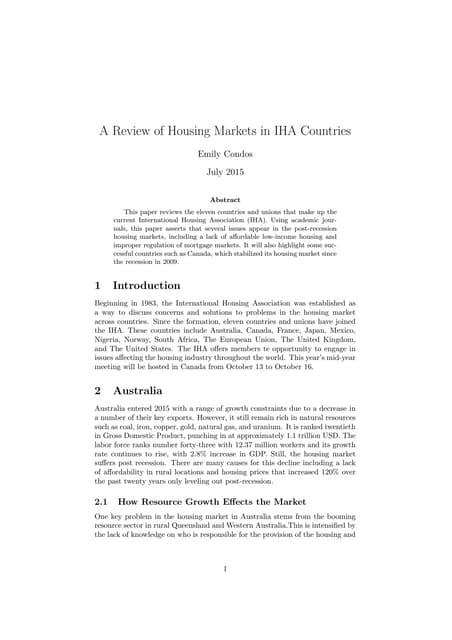 review-housing-markets