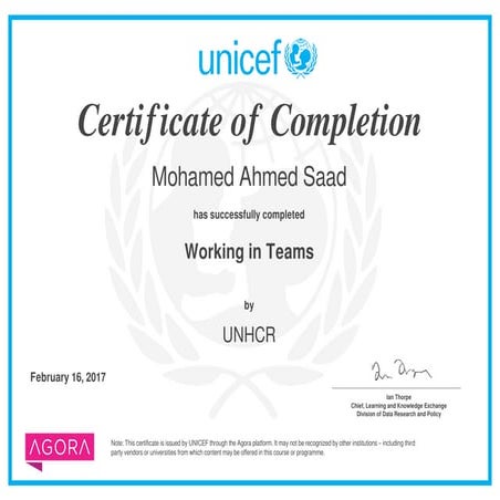 09.Working_in_Teams_Course certificate - Working in Teams