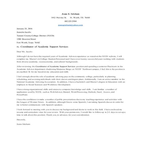 Cover Letter Assignment 2A | DOCX