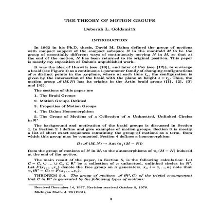 Theory of Motion Groups.PDF