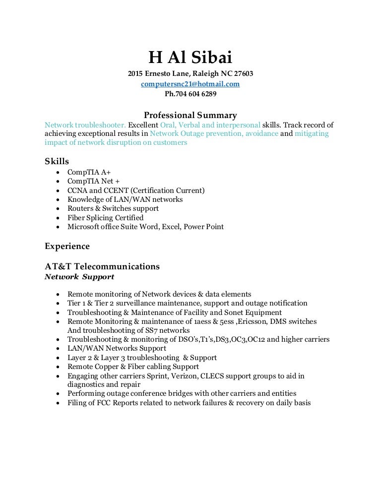 simplified resume