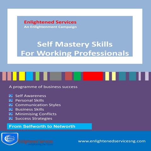 Self Mastery Skills Training for Working Professionals