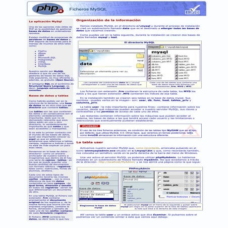 79 Php. Ficheros My Sql