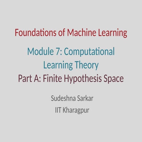 7A-CLT1-Foundations of Machine learnings