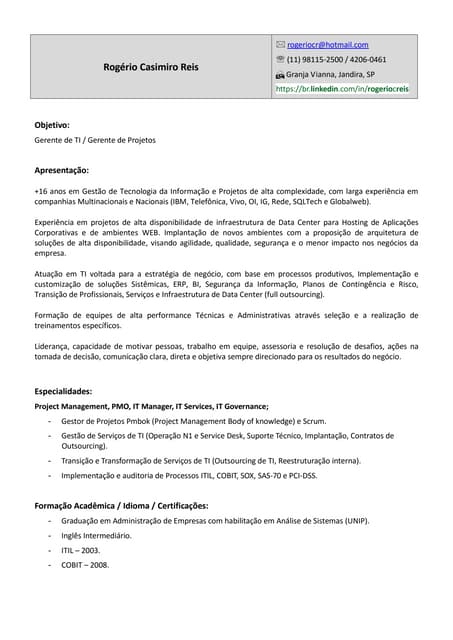 CV Rogério Casimiro Reis 2015