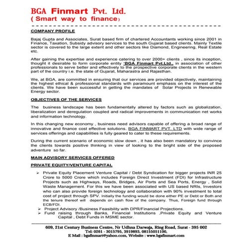 FinMart Corporate Presentation | PPTX