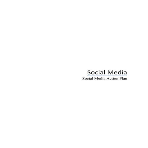 Social Media Action Plan | PDF