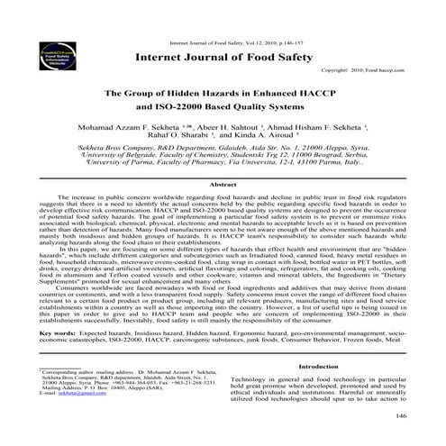Chemical Preservatives and their Effects on Human Beings | PDF