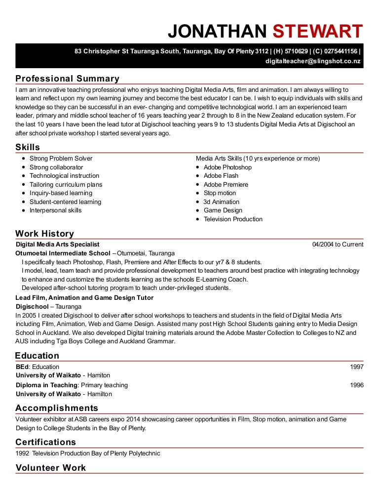 Curriculum vitae for university interview picture