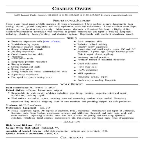 Charles Owers Resume 2016 doc