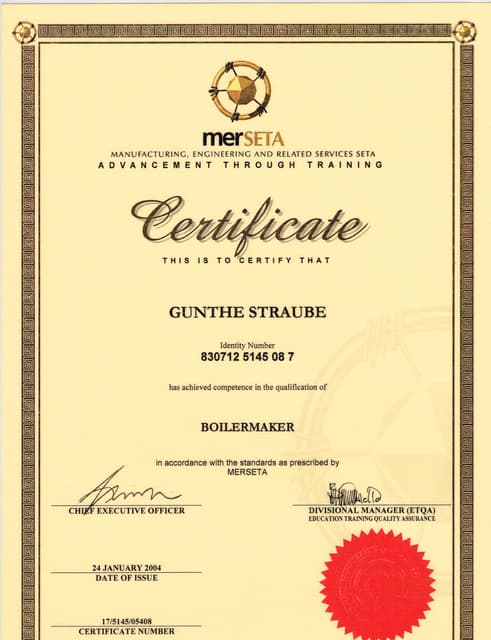 Trade Cert