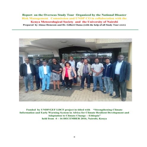 Repot on Sudy Tour December 2016