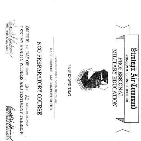 NCO Prep Course | PDF