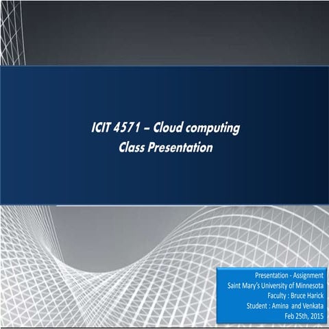 The Open Group Cloud Computing Work Group | PPT