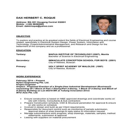 Resume Dax Roque C.