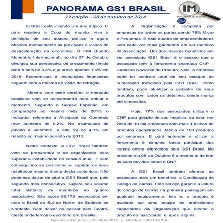 7a edição | Panorama GS1 Brasil | Outubro 2014