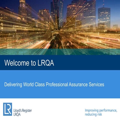 B&C - LRQA Corporate Presentation