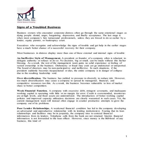 Corporate Renewal Industry Overview