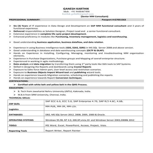 Karthik Gella_Senior MM Consultant