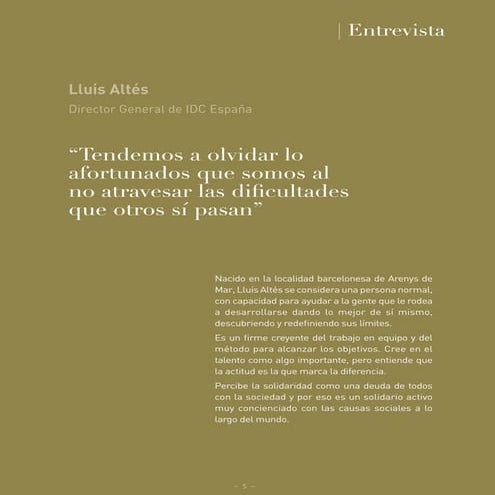 Entrevista Club Financiero Génova