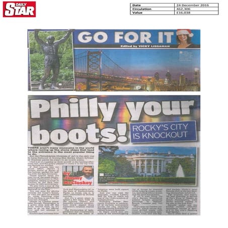 24 December 2016 - Daily Star - Philly Your Boots
